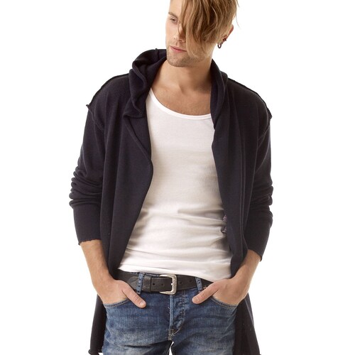 Mens Knit Cardigan Mens Cardigan Open 
