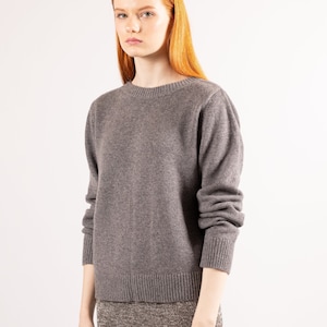 Women’s oversized 100% cashmere sweater, Cozy chunky soft warm loose knit pullover jumper, Premium natural wool, Fall winter fashion