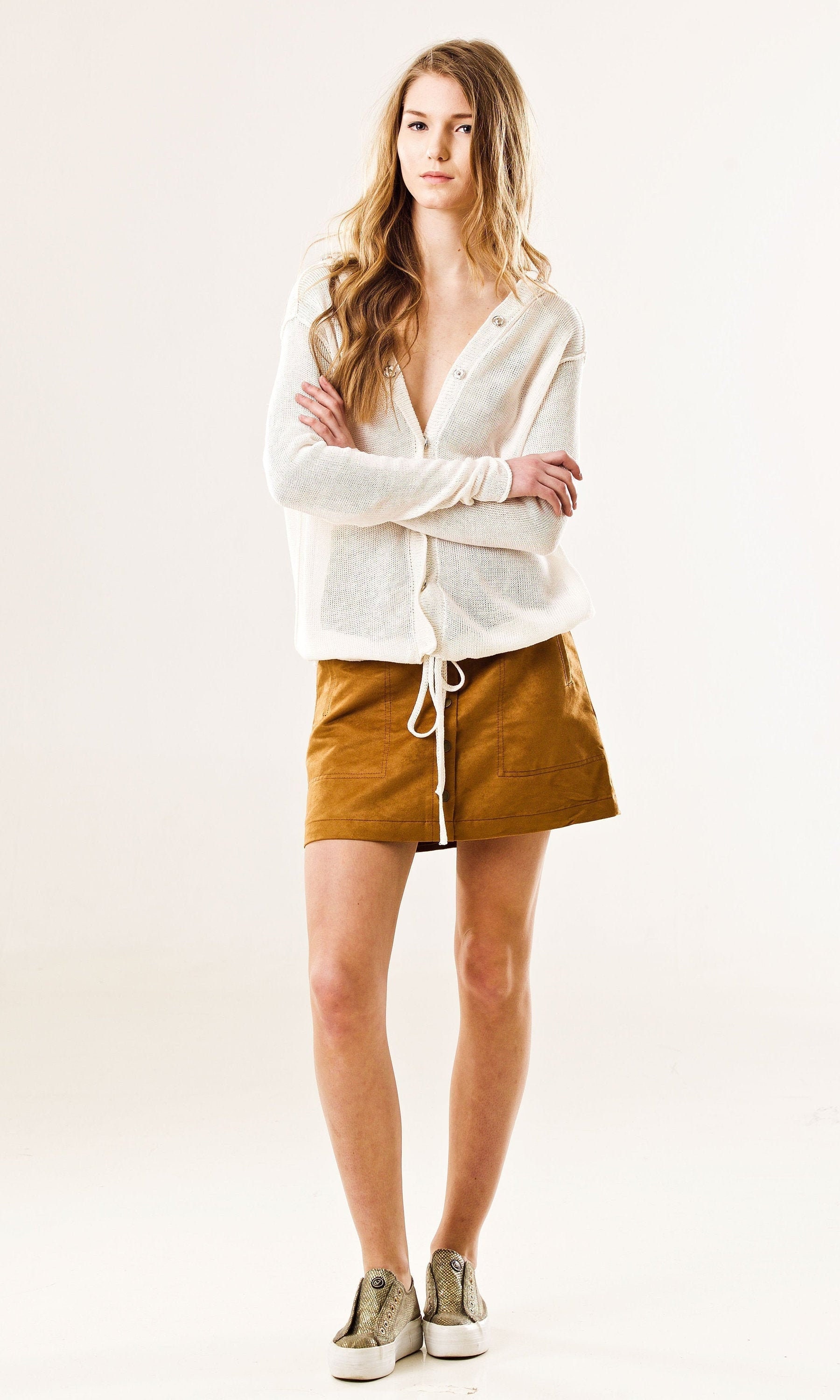 Linen Sweater Women Knit Cardigan Sheer Linen Jacket With - Etsy