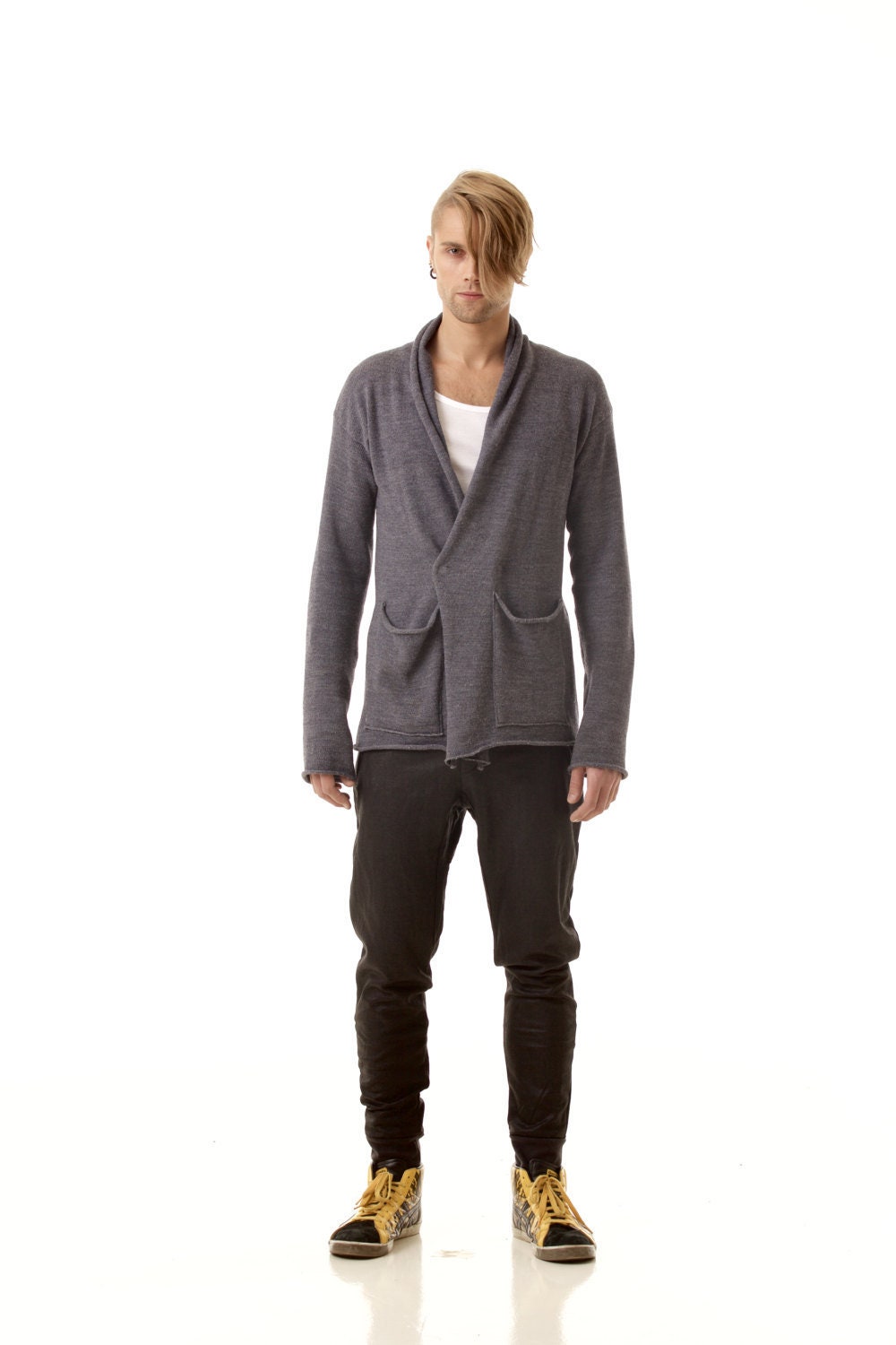 mens shawl cardigan uk