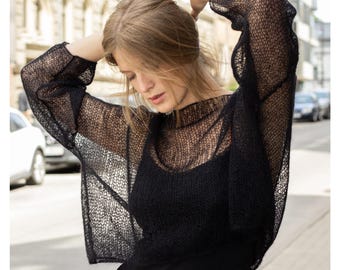 専用！！【sheller】シェリエ cropped mohair sweater semi cropped glitter sweater – shéller / シェリエ