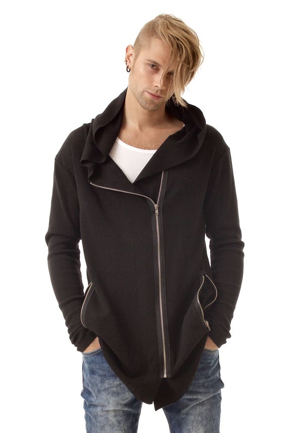 KristaElsta Merino Hoodie, Mens Merino Hoodie, Cardigan Men, Hooded Merino Cardigan, Men's Merino Wool Hoodie, Merino Wool Hoodie, Wool Zipper Hoodie