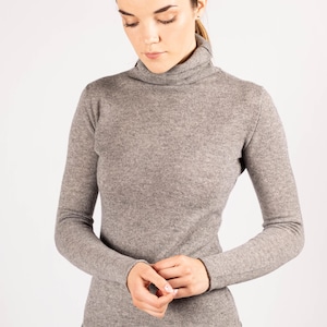 Cashmere Turtleneck Sweater: Slim-Fit Knit Wool Pullover