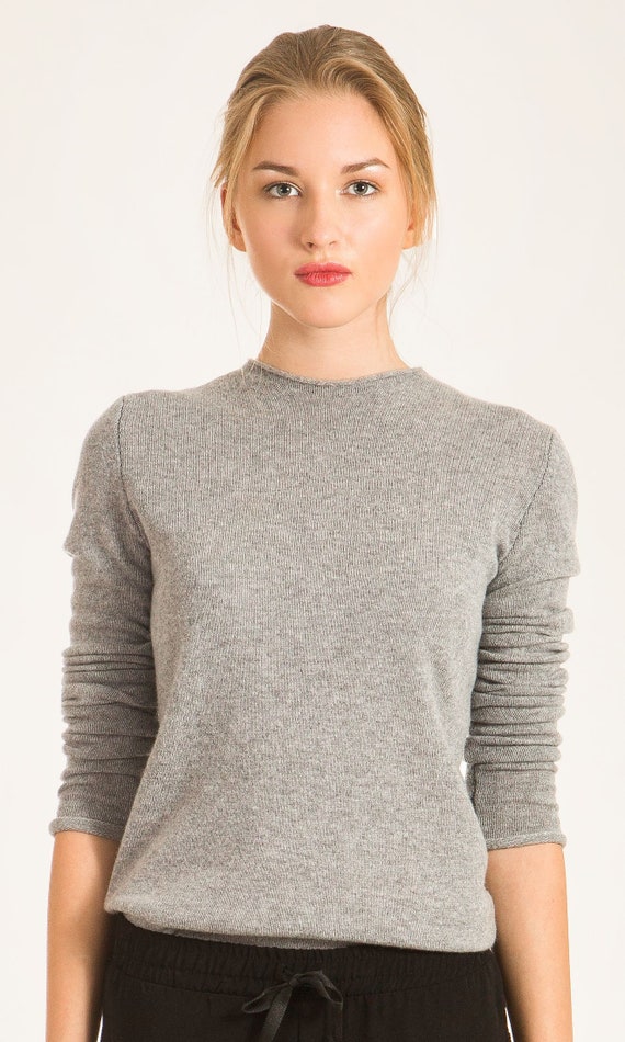 Cashmere Sweater Womens, Cashmere Sweater, Cashmere Pullover, Grey Cashmere  Jumper, Womens Cashmere Sweaters, Knit Sweater, Handmade Sweater -   Canada