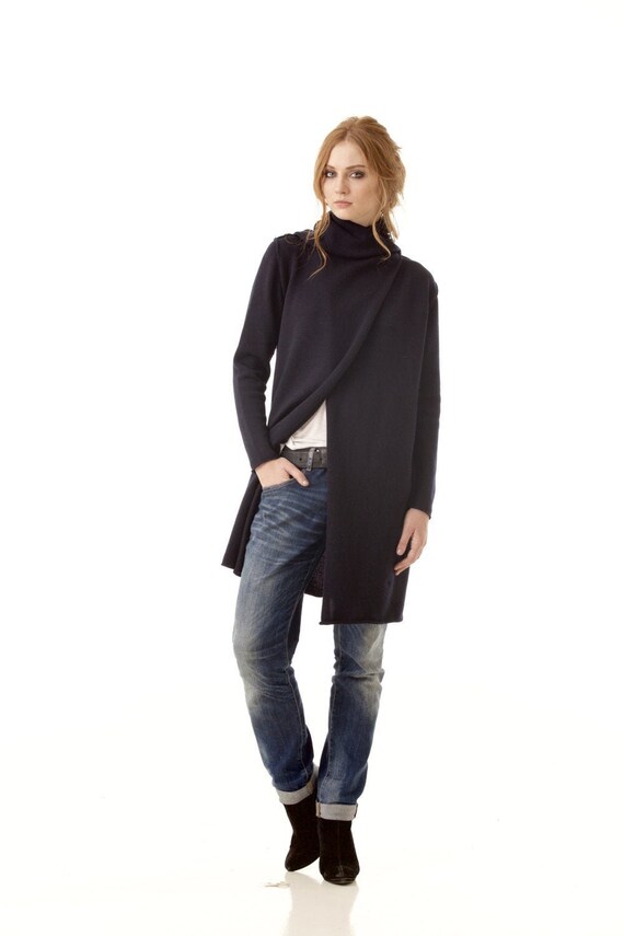 womens longline hooded cardigan