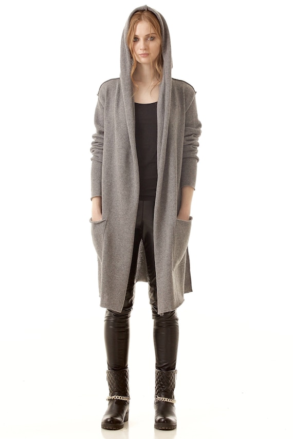 Cashmere Sweater Women Gray Cashmere Cardigan Woman Wrap - Etsy Australia