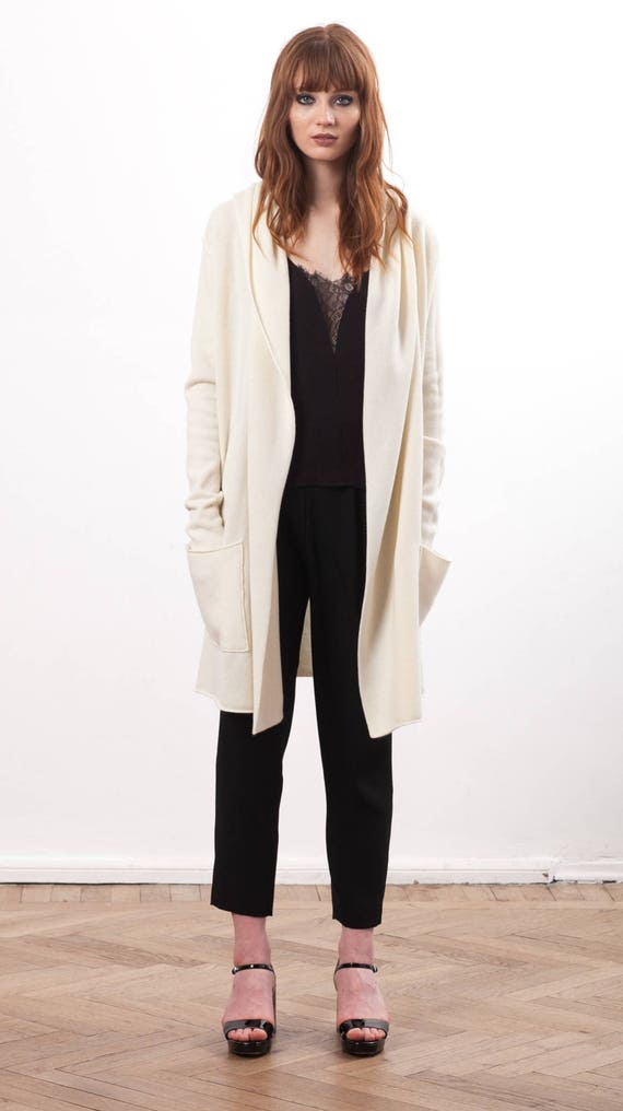 Off White Pure Cashmere Cardigan Off White Pure Cashmere Cardigan