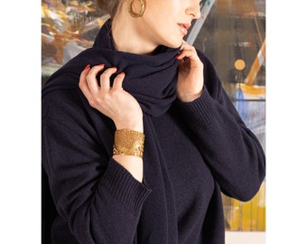 Écharpe Cachemire Femme, Grande Écharpe Cachemire 70x220 cm, Étole Cachemire Légère, Écharpe Oversize Douce, Cadeau Élégant