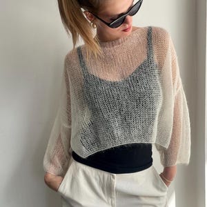 Sheer Mohair Sweater - Etsy