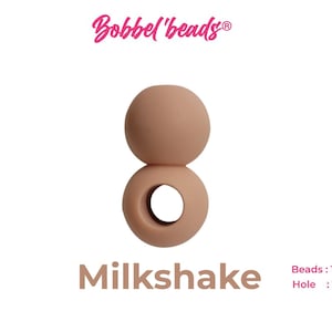 BOBBEL'BEADS® Pink (Milkshake) Silicone hair beads