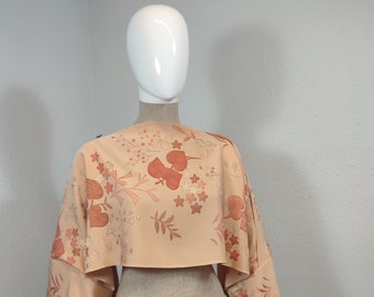 ISSEY-blouse made of natural unused japanese vintage silk