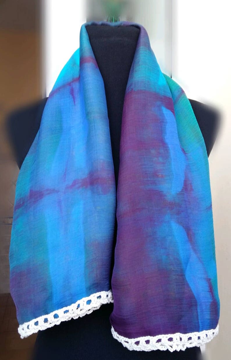 Insideout and Upsidedown Jacket Scarf in Natural Silk Etsy