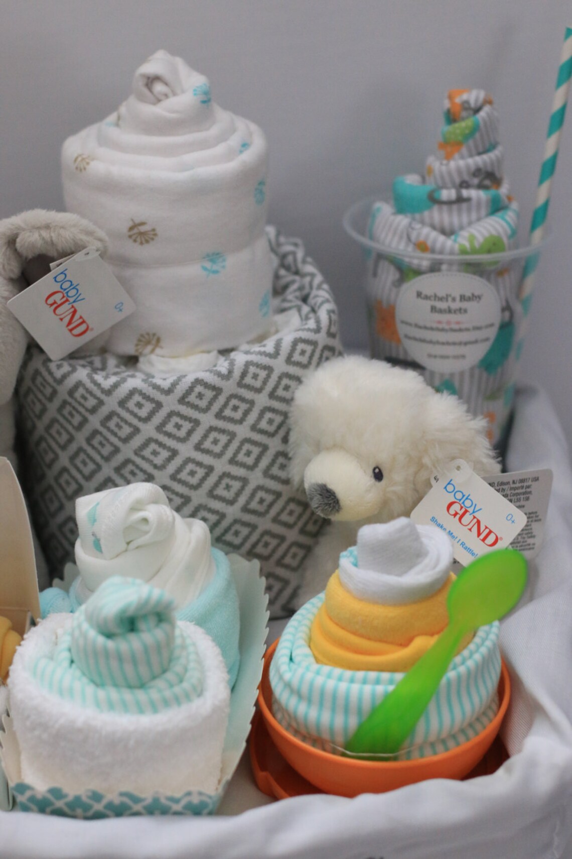Gender Neutral Baby Gift Basket Baby Shower Gift Unique Baby Etsy
