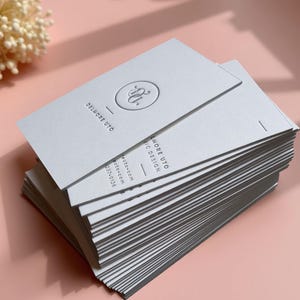200 individuelle Letterpress-Visitenkarten, randbemalt, eine Druckfarbe; Letterpress-Visitenkarten mit Randfärbung; Luxus-Karten