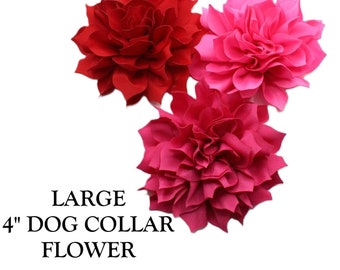 Large Flowers For Dog Collars, Flowers, Summer, Cute Flowers For Dog Collars, Spring, Dog Birthday, Dog Party, Wedding Accessory For Dogs