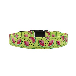 Watermelon Dog Collar, Summer Dog Collar, Adjustable Dog Collars, Dog Collar Boy, Dog Collar Girl, Summer, Spring, Dog Gifts, Dog Mom Gifts