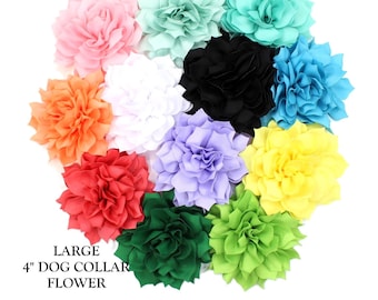 Large Flowers For Dog Collars, Flowers, Summer, Cute Flowers For Dog Collars, Spring, Dog Birthday, Dog Party, Wedding Accessory For Dogs