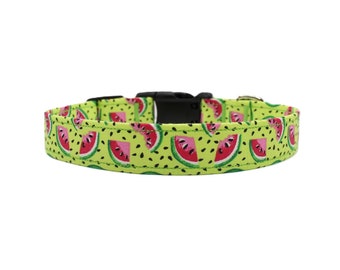 Watermelon Dog Collar, Summer Dog Collar, Adjustable Dog Collars, Dog Collar Boy, Dog Collar Girl, Summer, Spring, Dog Gifts, Dog Mom Gifts