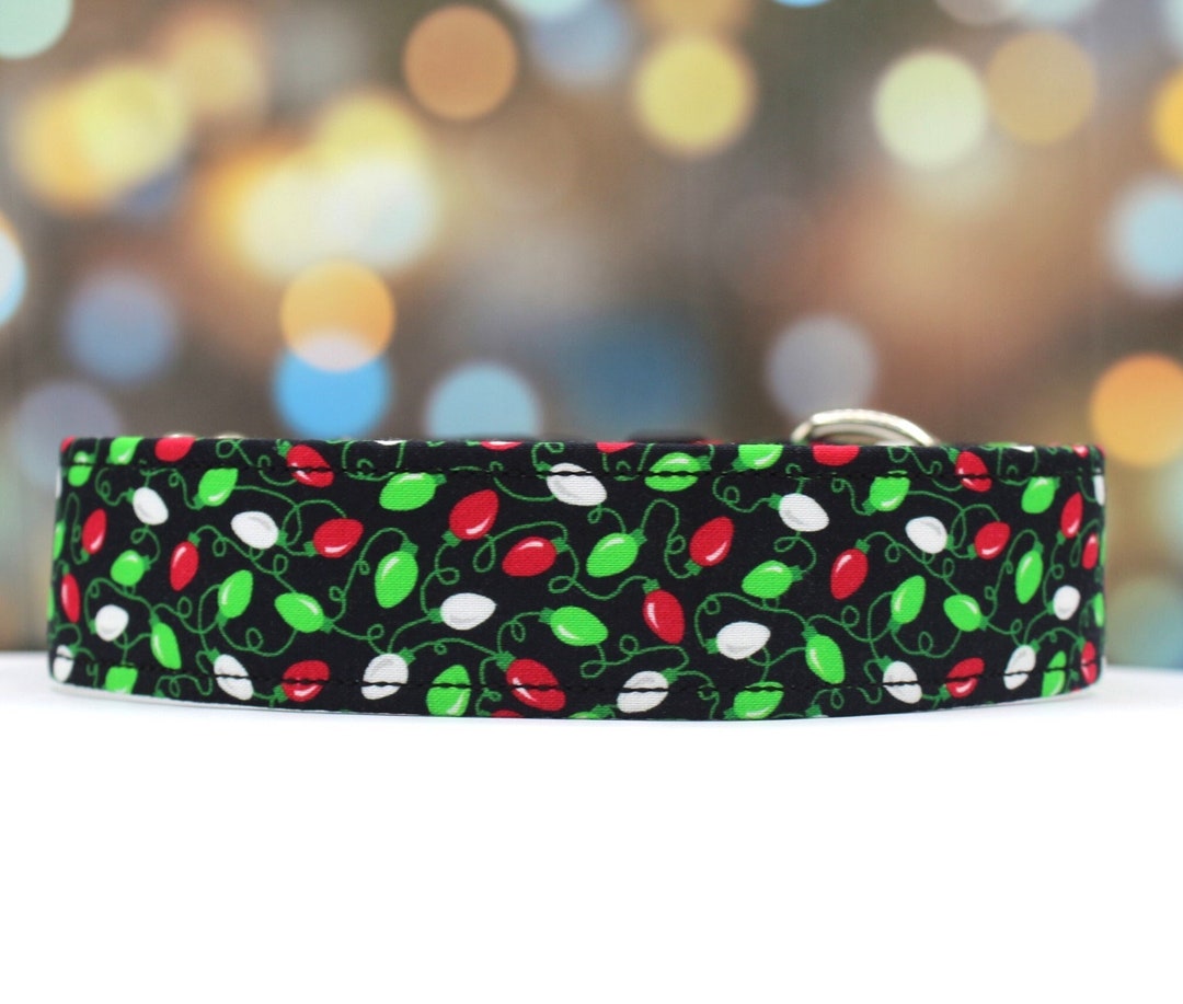 Dog Collars Christmas Lights Dog Collar Handmade Dog Collar Custom Dog