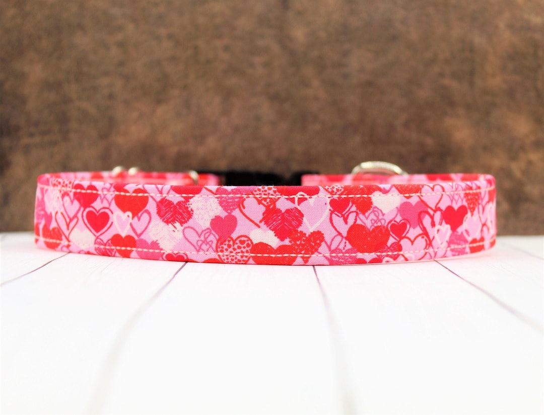 Dog Collar Valentine's Day Dog Collar Hearts Valentine's Day Be Mine