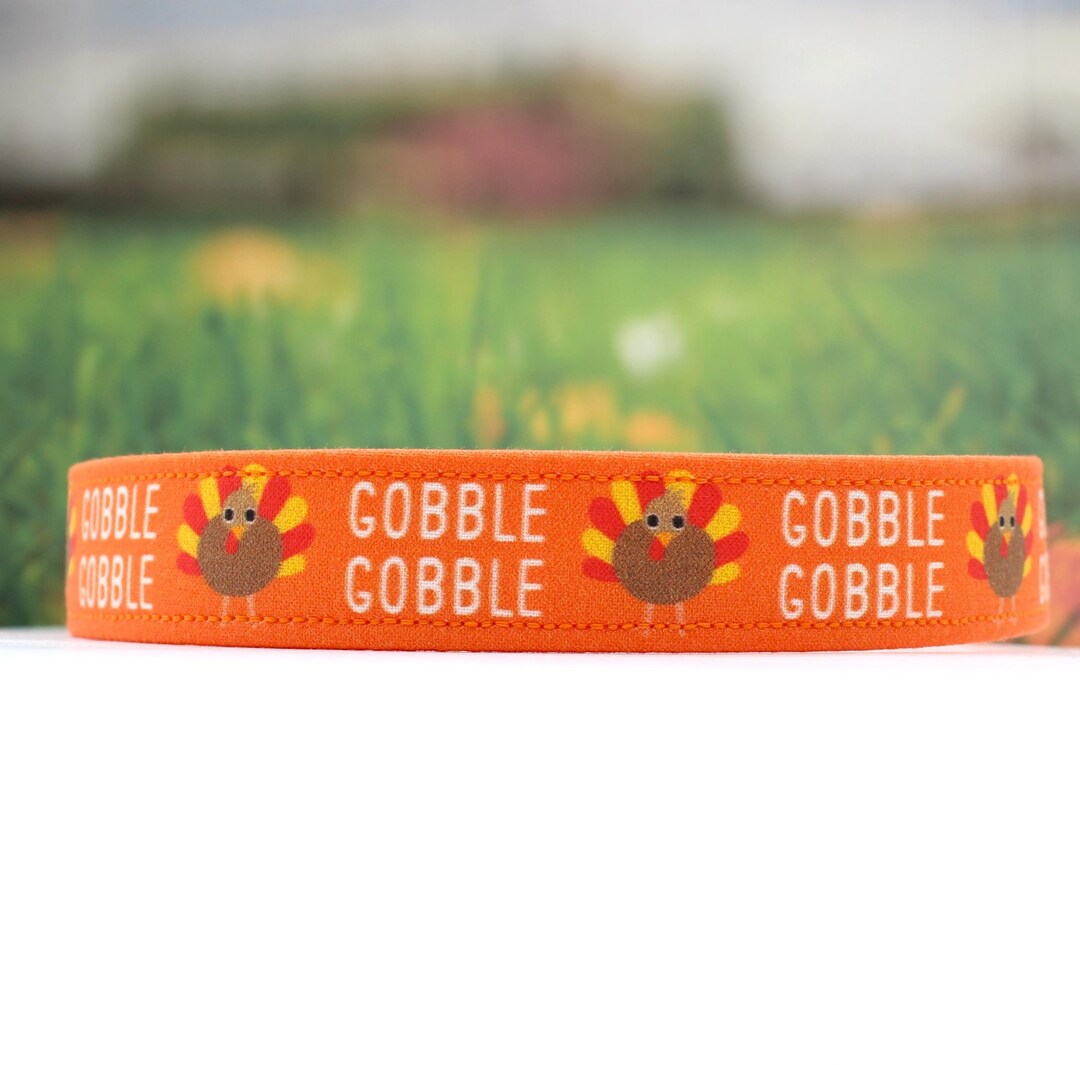 Thanksgiving Dog Collar Handmade Fall Dog Collars Adjustable Dog Collar