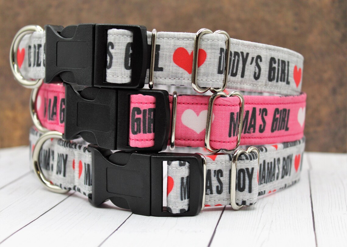 Dog CollarsDaddy Girl Dog CollarsMamas Girl Dog Etsy