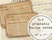 6 Printable Recipe Cards, Recipe Card Divider, Vintage Recipe Cards, Vintage , Instant Download 