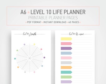 a5 planner printable planner new year planner resolutions etsy
