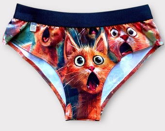 Ropa interior breve tangas bragas para ella GATO