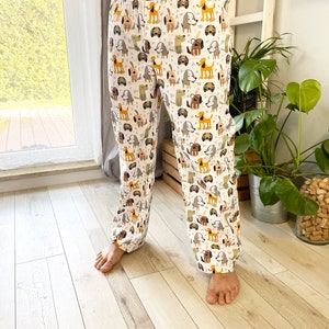 Men's cotton sleeping trouser pants CATS image 5