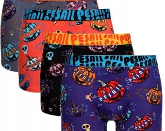 Men's boxers pants underwear Crazy print pumpkin halloween