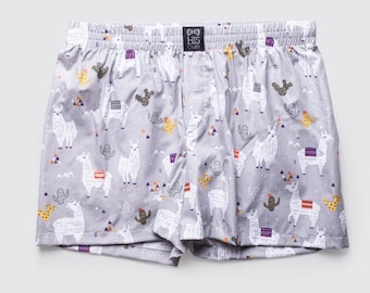 Men's cotton sleeping shorts boxers ALPACAS