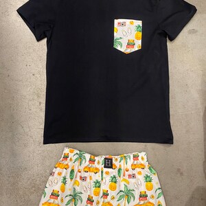 Conjunto de pijama de algodón para hombre VACACIONES imagen 4