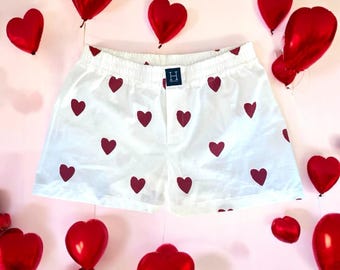 Calzoncillos tipo bóxer de algodón para mujer Día de San Valentín