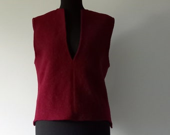 Overdress, wool vest, wool vest, sweater vest available in many new colors