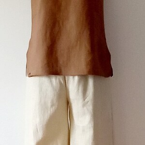 Linen trousers wide image 3