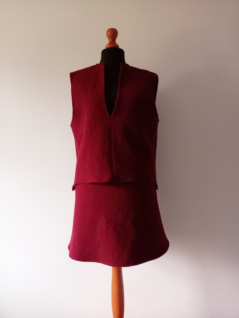 Overdress, wool vest, wool vest, sweater vest available in many new colors image 4