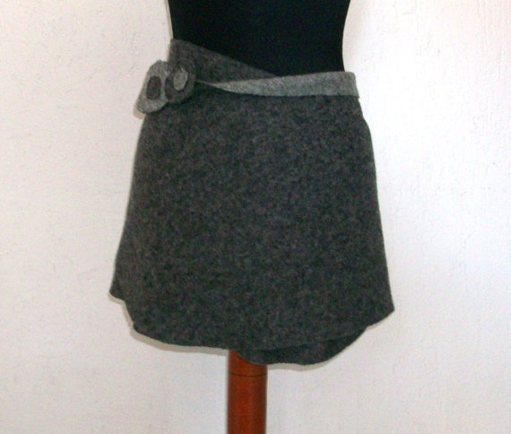 Wool Skirt Walkrock Hip Warmer Kidney Warmer Reversing Skirt Wrap Skirt