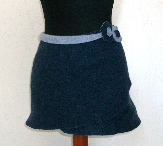Wool Skirt Walkrock Hip Warmer Kidney Warmer Reversing Skirt Wrap Skirt