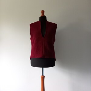 Overdress, wool vest, wool vest, sweater vest available in many new colors image 3