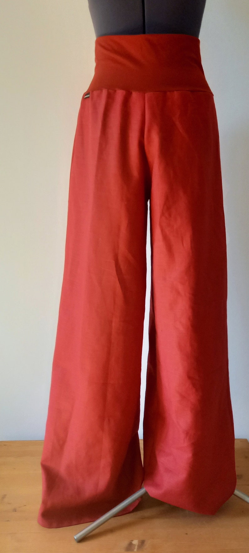 Linen trousers wide image 6