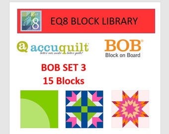 EQ8 BLK Library File - AccuQuilt BOB Set 3