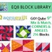 Linda reviewed EQ8 Block Library - Accuquilt 9" Qube - 216 Block designs-Mix and Match, Corners and Angles