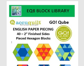 EQ8 BLK Library File - AccuQuilt Qube English Paper Piecing