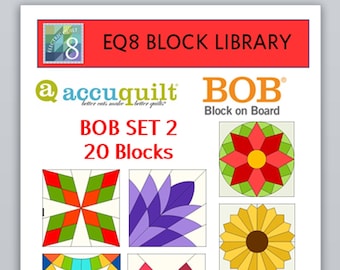EQ8 BLK Library File - Accuquilt BOB SET 2