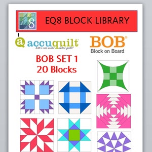 EQ8 BLK Library File Accuquilt BOB SET 1 image 1