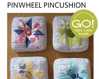 PDF Pattern - Pinwheel Pincushions