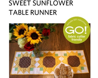 PDF Pattern - Sweet Sunflower Table Runner