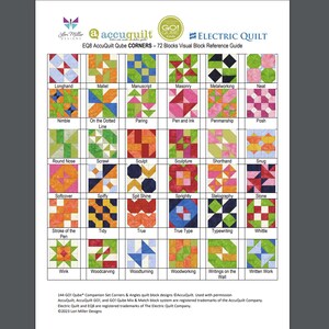 EQ8 BLK Library File Accuquilt 9 Qube 216 Block designs-Mix and Match, Corners and Angles image 7