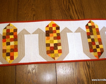 PDF Pattern - Calico Corn Table Runner and More